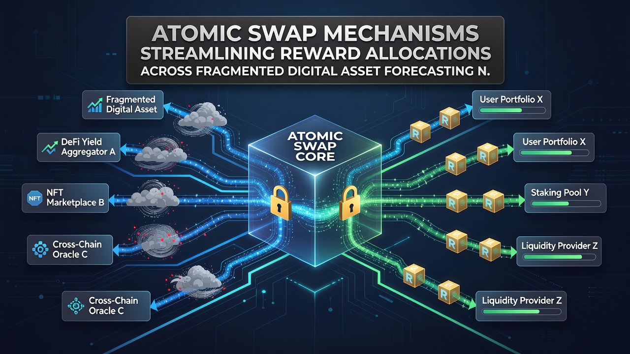 Visualisierung von Belohnungsallokationen über Cross-Chain-Swaps in Prognosenetzwerken