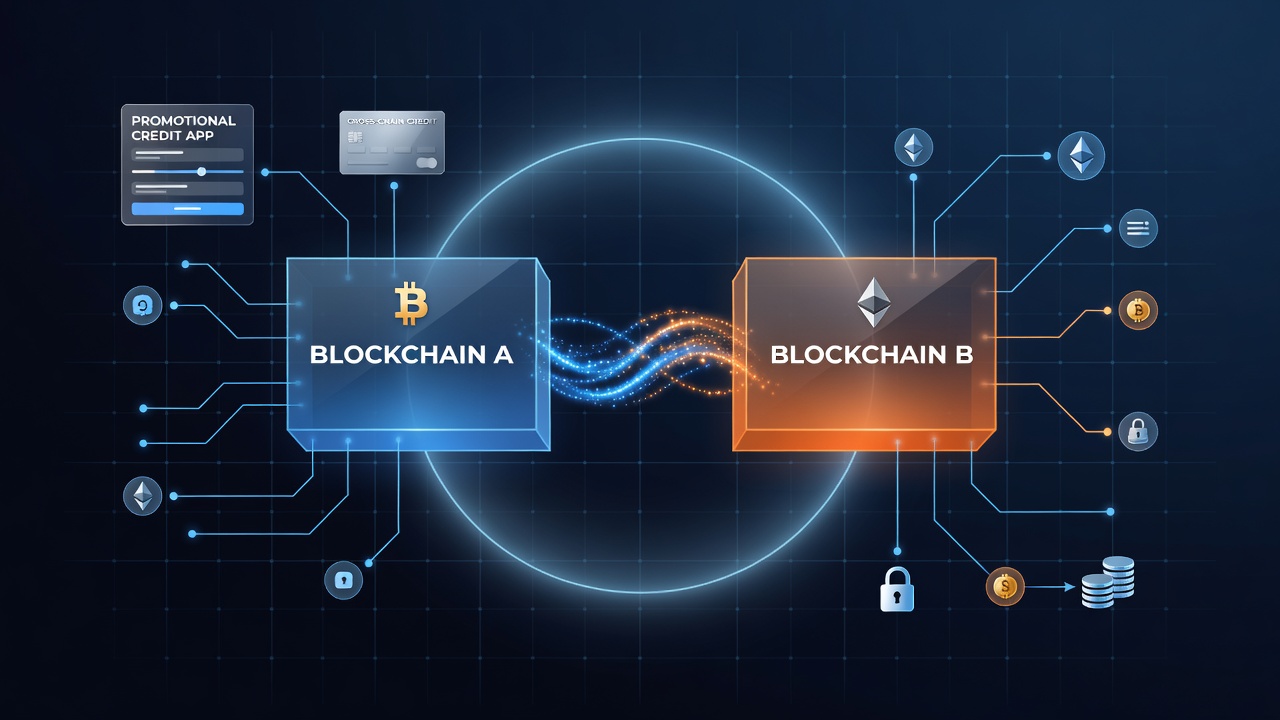 Visualisierung von Promo-Guthaben-Transfers über Atomic Swaps zwischen verschiedenen Blockchain-Netzwerken