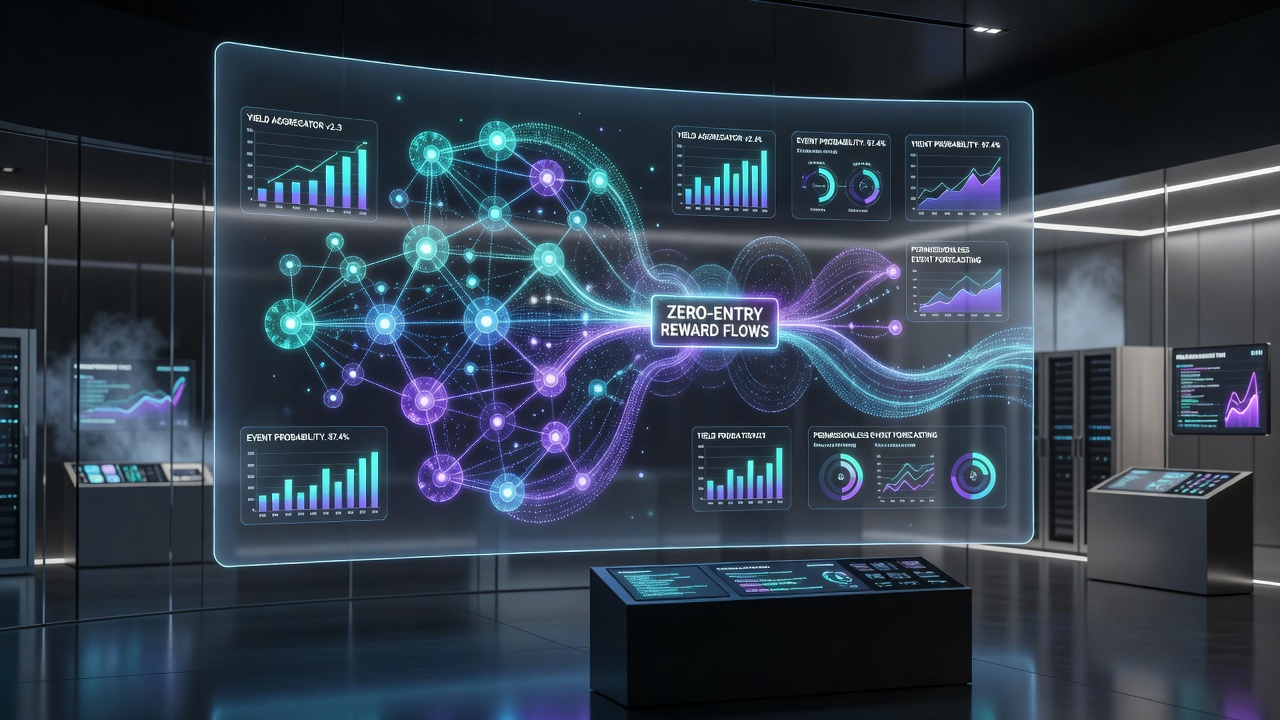 Visualisierung von Belohnungsflüssen in cross-chain Prognosenetzwerken