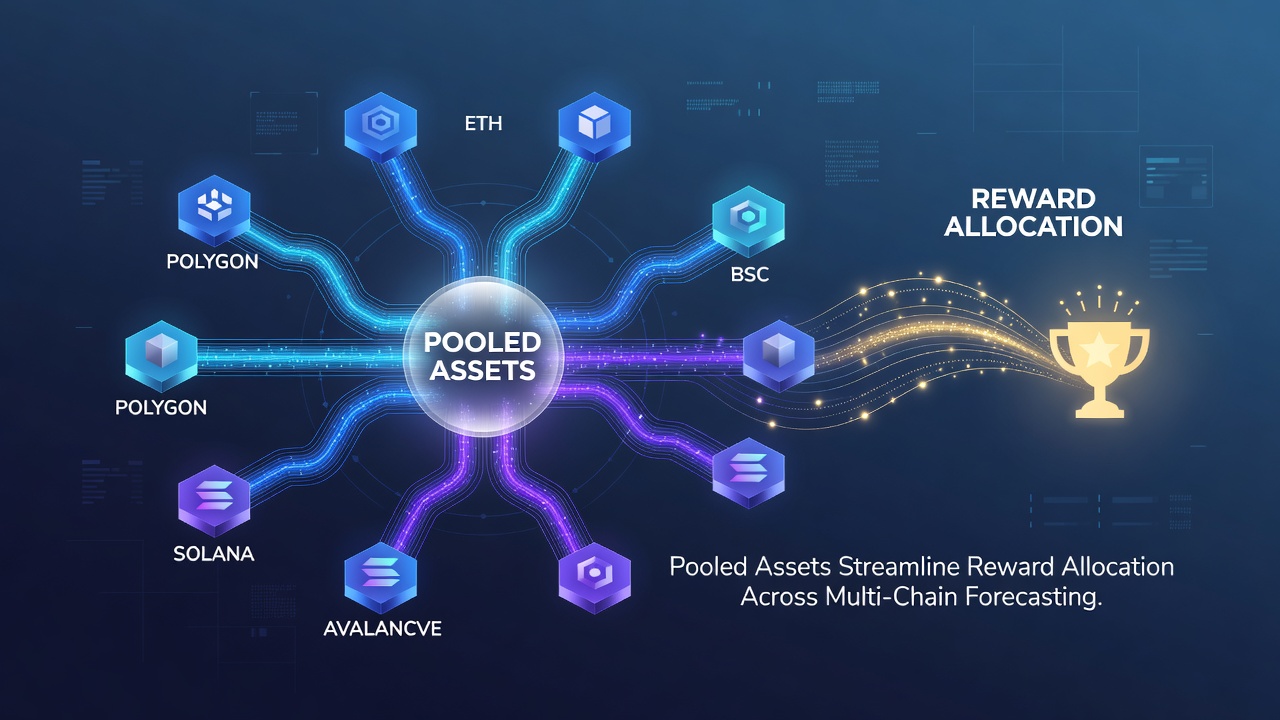 Illustration der Belohnungsallokation durch Interconnects in Multi-Chain-Netzwerken