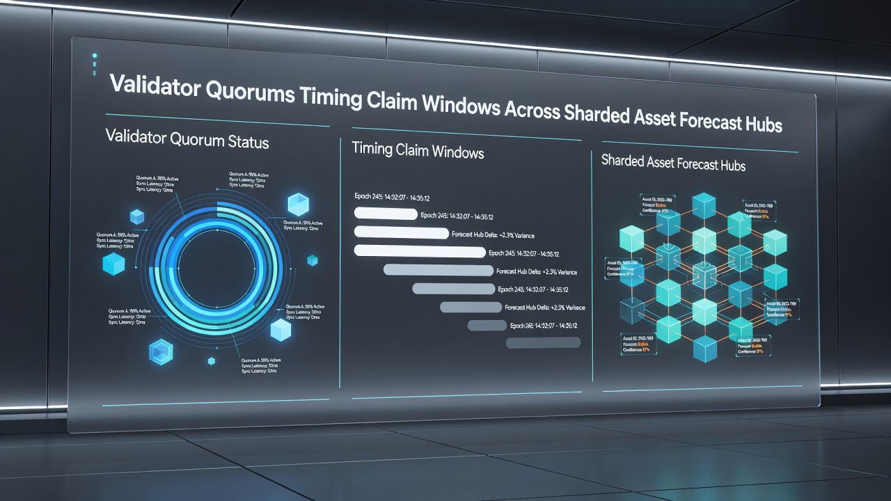Visualisierung von Claim-Fenstern und Quorum-Interaktionen in sharded Netzwerken